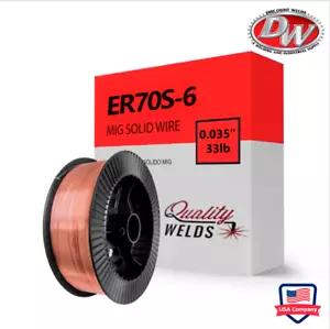 Mild Steel MIG Welding Wire 1 Roll ER70S-6 .035" (0.9 mm) 33 Lbs New - Picture 1 of 5