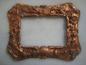 Stampa/Ritrovamento/abbellimento cornice ottone patinato stile edoardiano francese vintage - Foto 1 di 5
