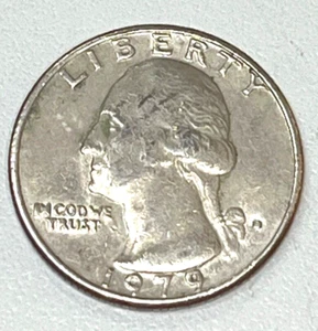 1979 D Washington Quarter Mint Mark Filled "A" America Filled "IN GOD" Letters - Picture 1 of 5