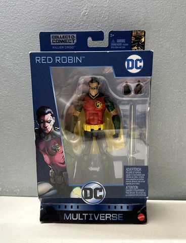 DC Multiverse Red Robin 6” Tim Drake Killer Croc BAF Figure Mattel Fast Shipping Cover