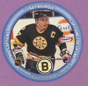 1993 93-94 KRAFT DISCS NHL CAPTAINS RAY BOURQUE PATRICK FLATLEY NNO - Picture 1 of 2