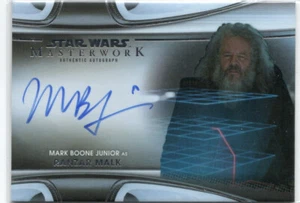 Star Wars Masterwork 2021 Auto MWA-MBO Mark Boone Junior as Ranzar Malk #16/50 - Picture 1 of 1
