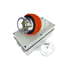 32A Single Phase 3 Pin Round Industrial Electrical Appliance Inlet Socket - Picture 1 of 3