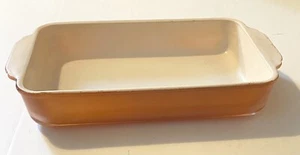 Vtg Anchor Hocking Fire King #13 Pink-Brown 1 1/2 Qt Casserole Mira-Clean Teflon - Picture 1 of 7