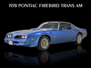 1978 Pontiac Firebird Trans Am in Blue NEW Metal Sign: 9x12" Ships Free - Picture 1 of 1