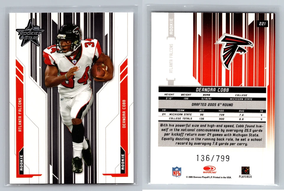 2005 Leaf Rookies & Stars #221 Deandra Cobb #/799 - Image 1 of 1