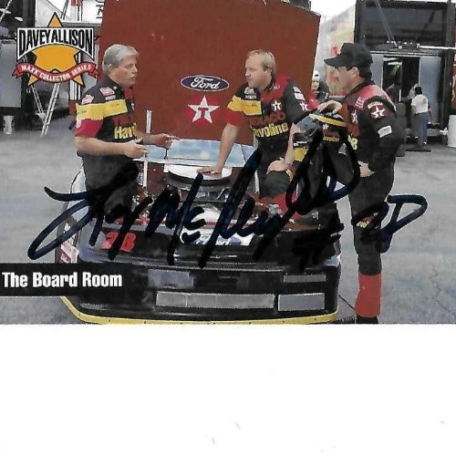 LARRY MCREYNOLDS SIGNED Davey Allison Maxx Collection Series Texaco  #14 NASCAR - Image 1 of 1