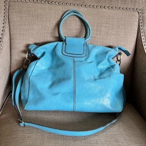 Bolso Bandolera HOBO Sheila Aqua de Cuero para Mujer Correa Extraíble Difícil de Encontrar Color - Imagen 1 de 18