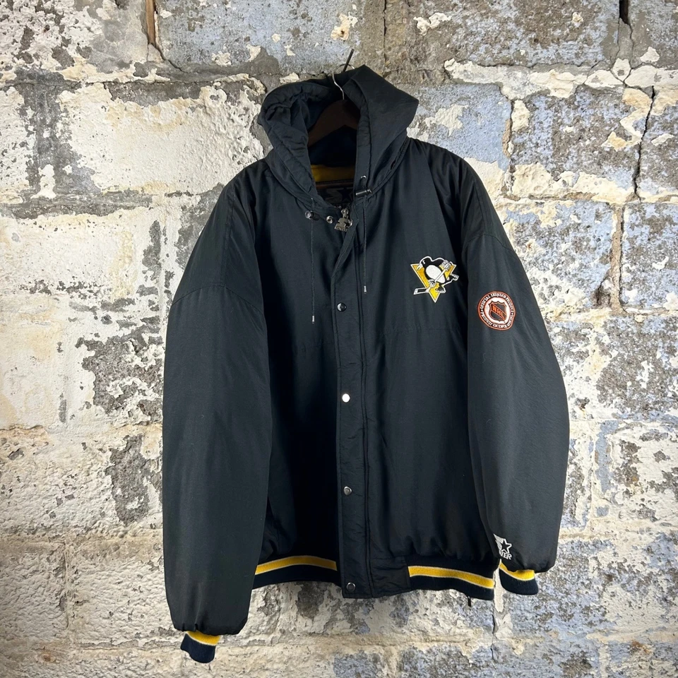 Chaqueta De Colección Pittsburgh Penguins Starter Para Hombres XXL Negra Amarilla NHL Hockey Foto 1 de 4