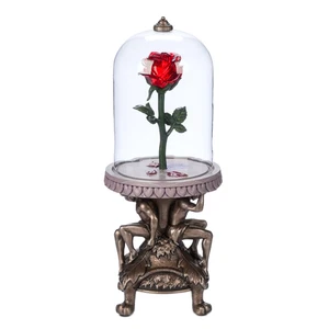 Replica of The Pink Enchanted Luminous La Belle and The Beast Disney Store Rare - Picture 1 of 13