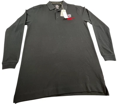 Cutter & Buck CB Drytec Polo Shirt Men M Black NFL Equipment Management Nashivil - Image 1 of 4
