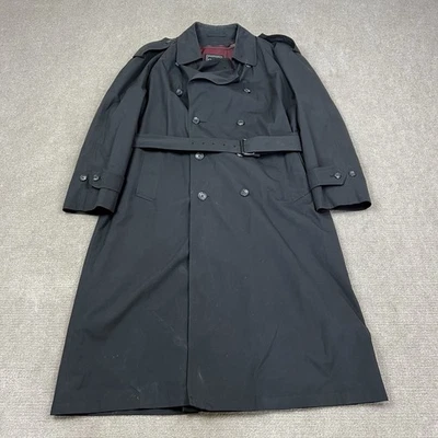 Vintage Christian Dior Monsieur Trench Coat Overcoat Mens 40R 100% Wool Lined - Image 1 of 4