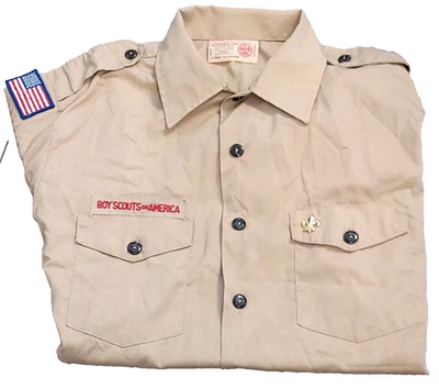 Camisa Uniforme Oficial Boy Scouts of America BSA Talla Juvenil XXL 2XL SS Hecha en EE. UU. Foto 1 de 4