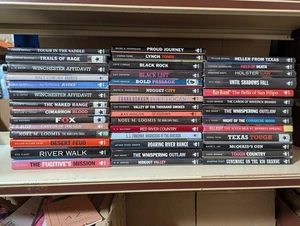 Gunsmoke Westerns: Job lot box of 42 Western Fiction Books - Picture 1 of 4