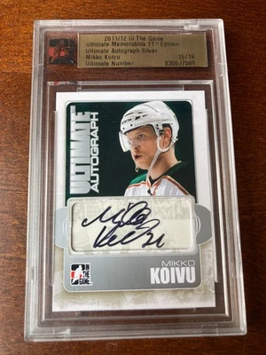 2011-12 ITG In the Game Autograph Mikko Koivu Auto Card 15/19 - Image 1 of 2