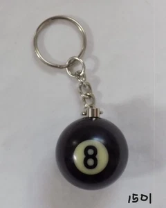 Novelty 8 Ball Billiards Key Chain - Picture 1 of 4