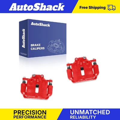 Front Brake Calipers Red for 2010-2017 Chevrolet Equinox 2010-2017 GMC Terrain — 第 1/3 张图片