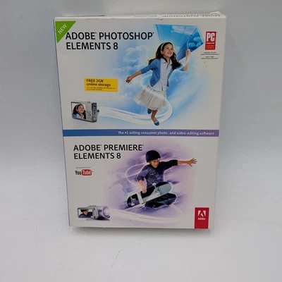 Adobe Photoshop Elements 8 & Premiere Elements 8 With Key (Activation Serial #) - Image 1 of 4