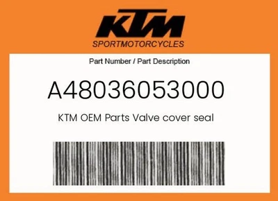KTM Genuine Valve Cover Seal - A48036053000 - Image 1 of 4