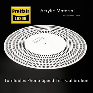 Preffair Acrylic Strobe Disc 50/60Hz for Precise Turntable RPM Calibration Setup - Picture 1 of 10
