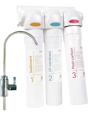 1THE H2O  Under Cabinet Water Filtration System 3 Stage w/ Faucet Easy Instal - Image 1 of 4