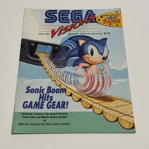 Sega Visions Magazine Winter 1991 / 1992 Vintage Video Games System Sonic - Picture 1 of 6
