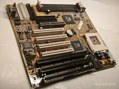 Super Socket 7 Motherboard DFI P5BV3+ Rev: B2/B3 (VIA MVP3) AGP PCI ISA + Bonus - Image 1 of 4