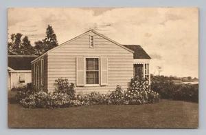 Cartolina Bungalow Sheldon House Pino Frutteto Connecticut c1950 Albertype Seppia - Foto 1 di 2