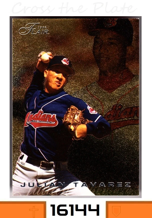 1-1996 FLAIR GOLD PARALLEL JULIAN TAVAREZ INDIANS SP CARD#75 - Image 1 of 1