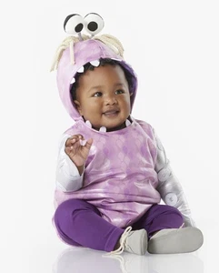 NNWT pottery Barn Kids Monsters Inc Boo Costume 12-24 Months 2 Pieces - Picture 1 of 15