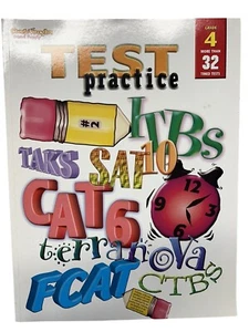 Test Practice Grade 4~Steck-Vaughn~1999 Paperback~Standardized Testing - Picture 1 of 5