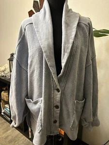 Free People Jordan Jacket Bleached Military Shacket Size Large - Picture 1 of 9