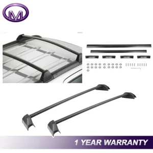 New Black Roof Rack Cross Bars Crossbars Cargo For 2002-06 Honda CRV 150lbs 2.4L - Picture 1 of 7