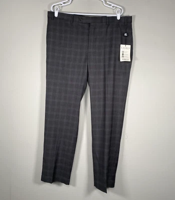 Lauren Ralph Lauren CLASSIC FIT Dress Pants Men's 38 x 30 Dark Grey Check NWT - Image 1 of 4