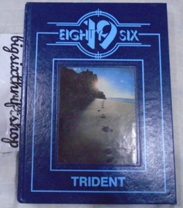1986 Lindhurst High School LHS Trident Annual Yearbook Olivehurst, California - Foto 1 di 1