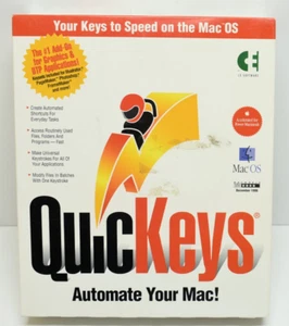 QuickKeys 3.5 Automate Your Mac Add-On Graphics 1996 Application for Macintosh - Picture 1 of 7