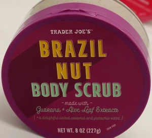 Trader Joe's Brazil Nut Body Scrub 227 g/ 8 oz Sealed 2024 Aloe Guarana Extract - Picture 1 of 4