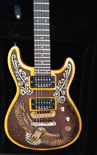 Custom Carved Guitar (Fernandes Dragonfly with Case and Strap)  for sale