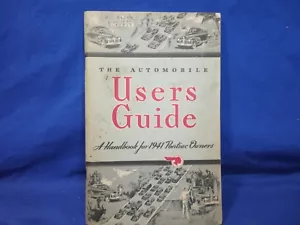 1941 Pontiac Owners Manual Users Guide 41 Handbook - Bild 1 von 3