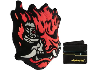 Cyberpunk 2077 Logo Wallet and Samurai pillow Phantom Liberty Hack nylon bi-fold - Picture 1 of 5