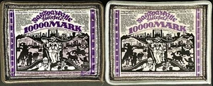 EXCESSIVELY RARE 10,000 MARK SILK NOTE(S) w HAND-EMBROIDERED BORDERS! PROPAGANDA - Picture 1 of 3