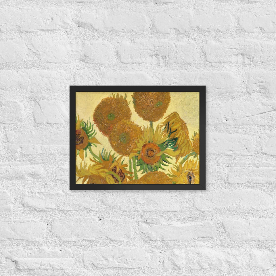 "Sunflowers" by Vincent van Gogh - Stunning Art Print on Paper - Image 1 of 1