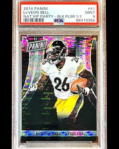 TRUE 1/1 - Le'Veon Bell - 2014 Panini Black Pulsar Prizm 1/1 - PSA 9 - Imagen 1 de 4