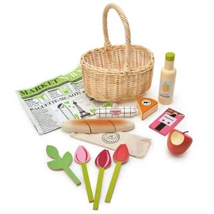 Cesta de compras de mimbre Tender Leaf #TL8286 - ¡Nueva! - Imagen 1 de 1