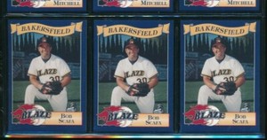 Lot (3) 1995 #19 Bob Scafa Bakersfield Blaze Cal League (CH12) SWSW