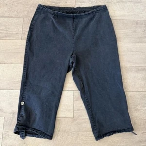 Women's Just My Size Capri Pants Size 26W/28W Black - Picture 1 of 9