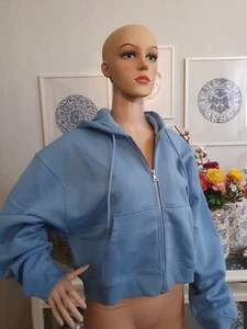 Esprit Damen Jacke Hoodie Sweatshirtjacke Blau Gr XL Neu - Bild 1 von 9