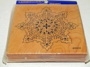 KOMOTION XL SCHNEEFLOCKENMONTIERTER GUMMISTEMPEL KOMOTION - Bild 1 von 3