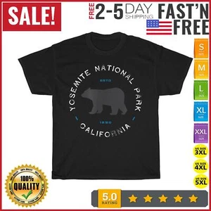 Yosemite National Park Retro Vintage Graphic Vintage T Shirt Men Women Fashion - Picture 1 of 9