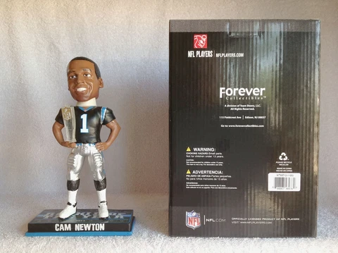 Cam Newton Carolina Panthers 2012 ROY Bobble FOCO Carolina Panthers Bobblehead Cover
